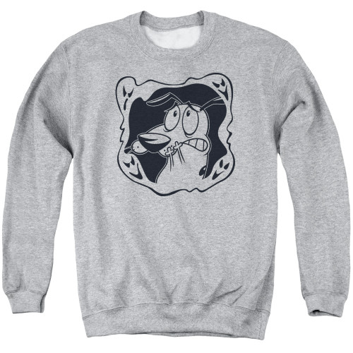 Image for Courage the Cowardly Dog Crewneck - Ghost Frame