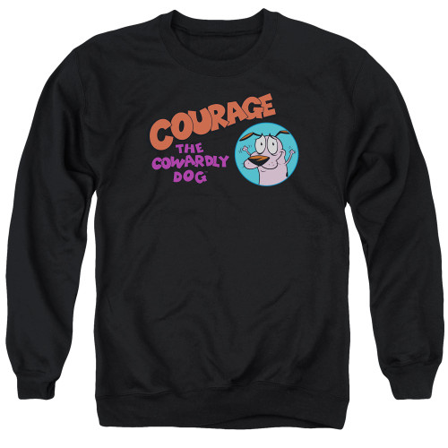 Image for Courage the Cowardly Dog Crewneck - Courage Logo