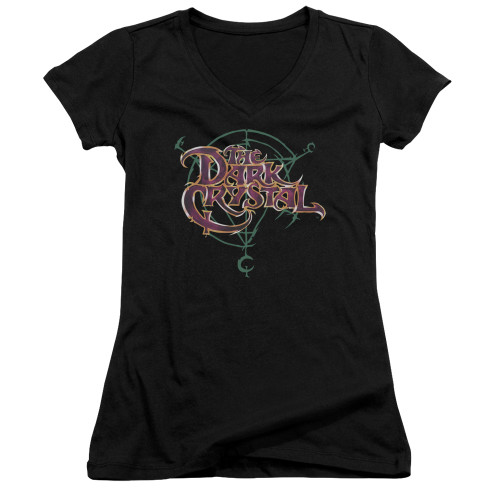 Image for The Dark Crystal Girls V Neck T-Shirt - Symbol Logo