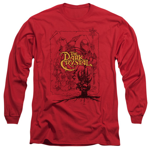 Image for The Dark Crystal Long Sleeve T-Shirt - Poster Lines