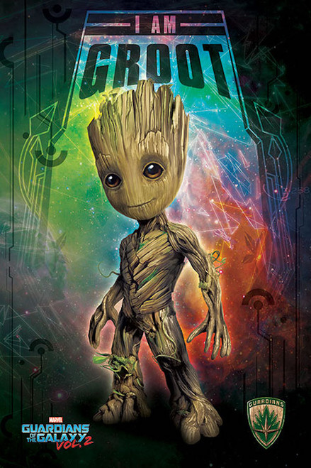 Poster I the am of - NerdKungFu Groot - Galaxy Guardians
