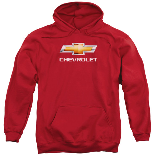 Image for Chevy Hoodie - Red Chevy Bowtie Stacked