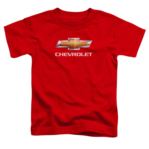 Image for Chevy Toddler T-Shirt - Red Chevy Bowtie Stacked