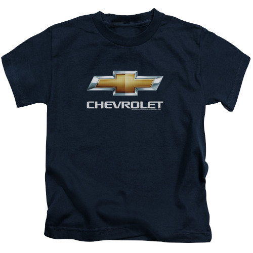 Image for Chevy Kids T-Shirt - Navy Chevy Bowtie Stacked