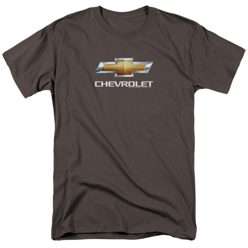 Image for Chevy T-Shirt - Charcoal Chevy Bowtie Stacked