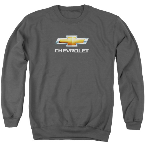 Image for Chevy Crewneck - Charcoal Chevy Bowtie Stacked