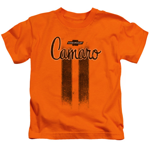 Image for Chevy Kids T-Shirt - Camaro Stripes on Orange