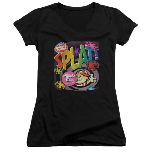 Image for Dubble Bubble Girls V Neck T-Shirt - Splat Gum