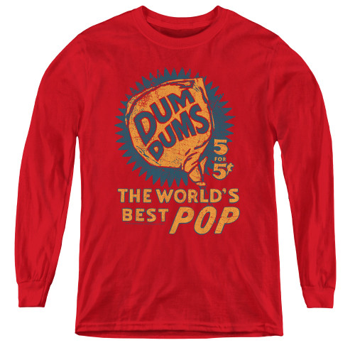 Image for Dum Dums Youth Long Sleeve T-Shirt - 5 For 5
