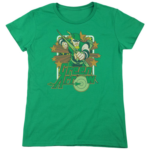 Image for Green Arrow Woman's T-Shirt - Green Arrow Stars
