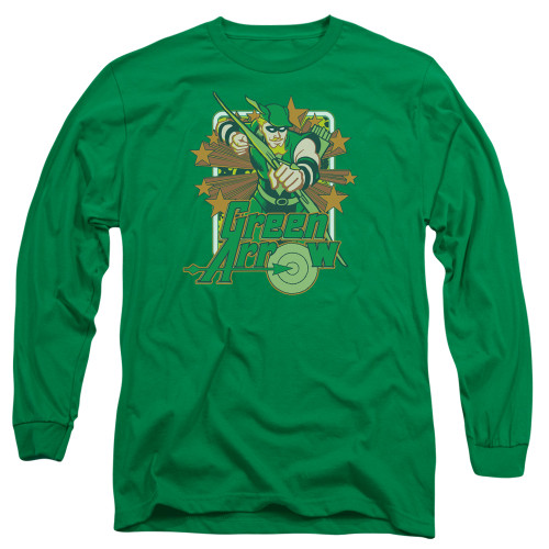 Image for Green Arrow Long Sleeve T-Shirt - Green Arrow Stars