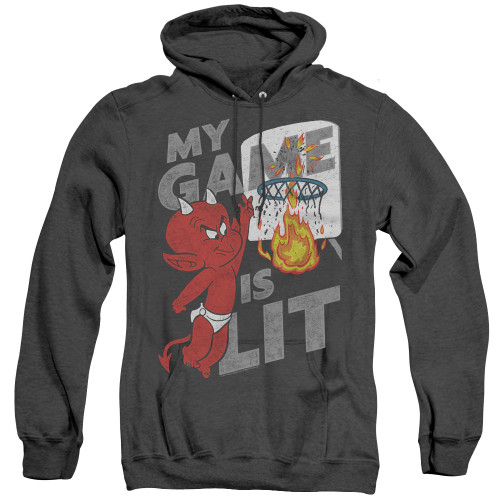 Image for Hot Stuff the Little Devil Heather Hoodie - Game Is Lit