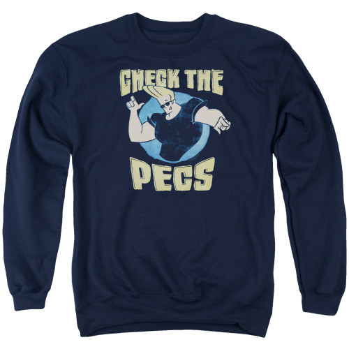 Image for Johnny Bravo Crewneck - Check the Pects