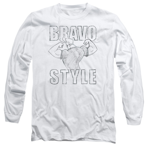 Image for Johnny Bravo Long Sleeve T-Shirt - Bravo Style