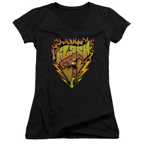 Image for Flash Girls V Neck T-Shirt - Blazing Speed