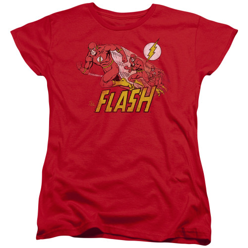 Image for Flash Woman's T-Shirt - Crimson Comet on Red