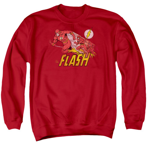 Image for Flash Crewneck - Crimson Comet on Red