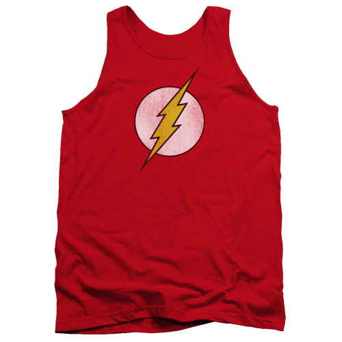 Image for Flash Tank Top - Flash Logo Distressed on Red