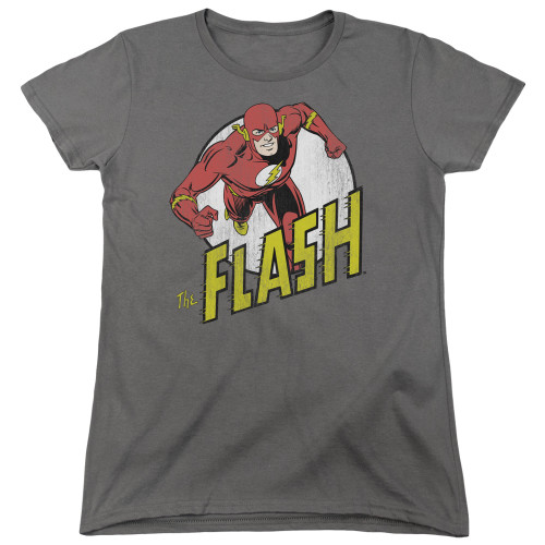 Image for Flash Woman's T-Shirt - Run Flash Run on Charcoal