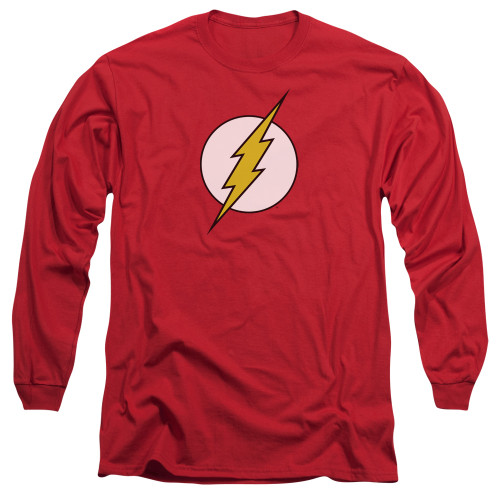 Image for Flash Long Sleeve T-Shirt - Flash Logo on Red