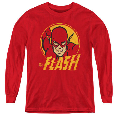 Image for Flash Youth Long Sleeve T-Shirt - Flash Circle