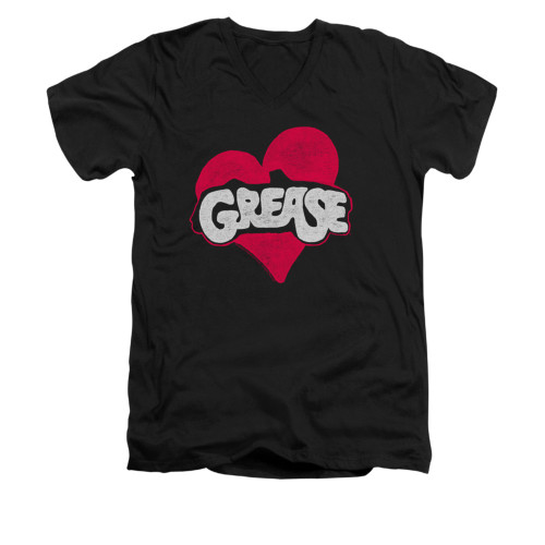 Grease V-Neck T-Shirt - Heart