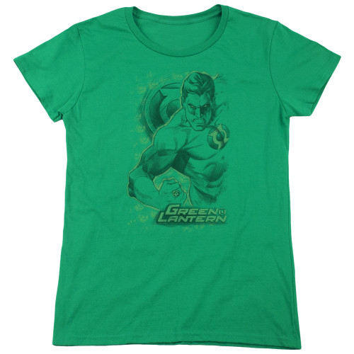 Image for Green Lantern Woman's T-Shirt - Pencil Energy