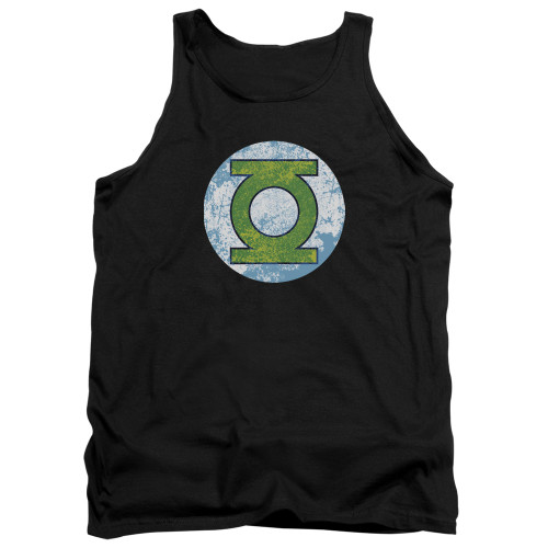 Image for Green Lantern Tank Top - GL Neon Distress Logo