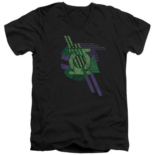 Image for Green Lantern V-Neck T-Shirt Lantern Shapes