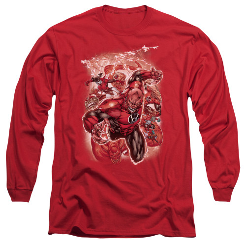 Image for Green Lantern Long Sleeve T-Shirt - Red Lanterns #1