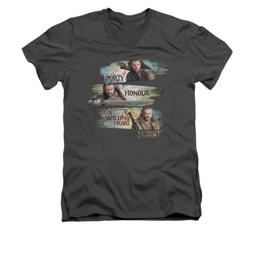 The Hobbit V-Neck T-Shirt - Loyalty and Honour