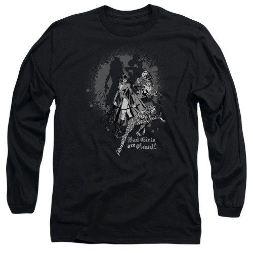 Image for Justice League of America Long Sleeve T-Shirt - Bad Girls are Good