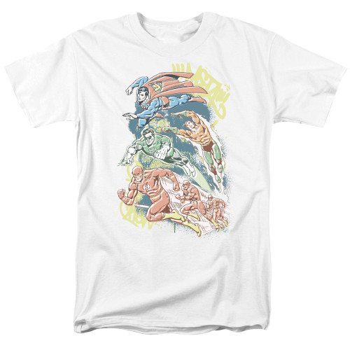 Image for Justice League of America T-Shirt - Halftone League