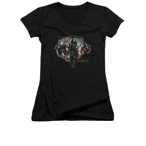 The Hobbit Girls V Neck T-Shirt - Three Dwarves