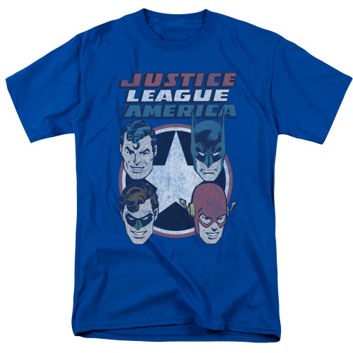 Image for Justice League of America T-Shirt - 4 Stars
