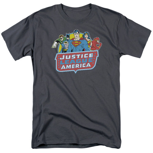 Image for Justice League of America T-Shirt - 8 Bit League