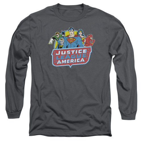 Image for Justice League of America Long Sleeve T-Shirt - 8 Bit League