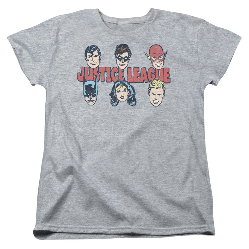 Image for Justice League of America Woman's T-Shirt - Justice Lineup