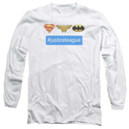 Image for Justice League of America Long Sleeve T-Shirt - Hashtag JLA