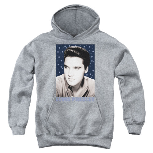 Image for Elvis Presley Youth Hoodie - Blue Sparkle