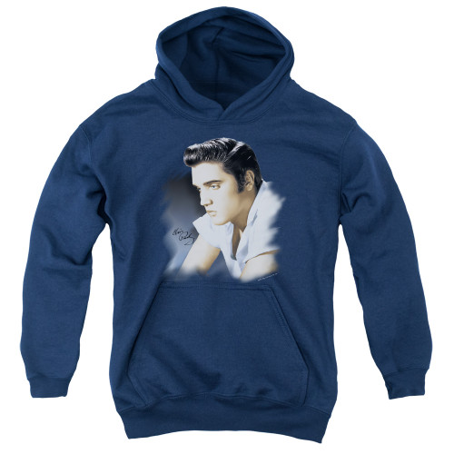 Image for Elvis Presley Youth Hoodie - Blue Profile
