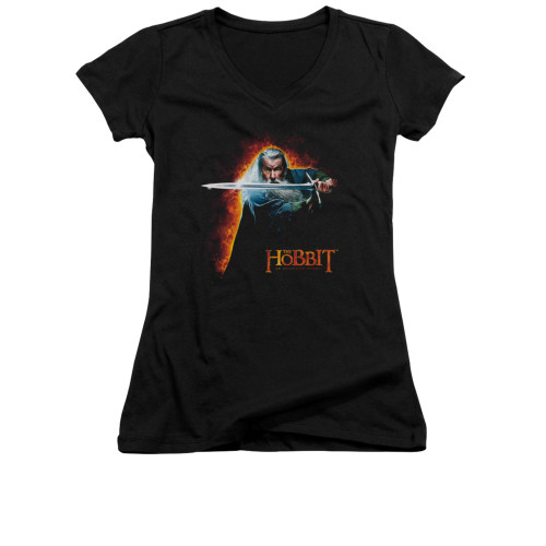 The Hobbit Girls V Neck T-Shirt - Secret Fire