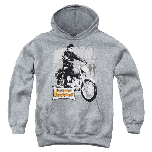 Image for Elvis Presley Youth Hoodie - Roustabout Poster