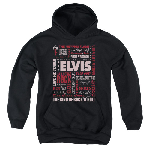 Image for Elvis Presley Youth Hoodie - Whole Lotta Type