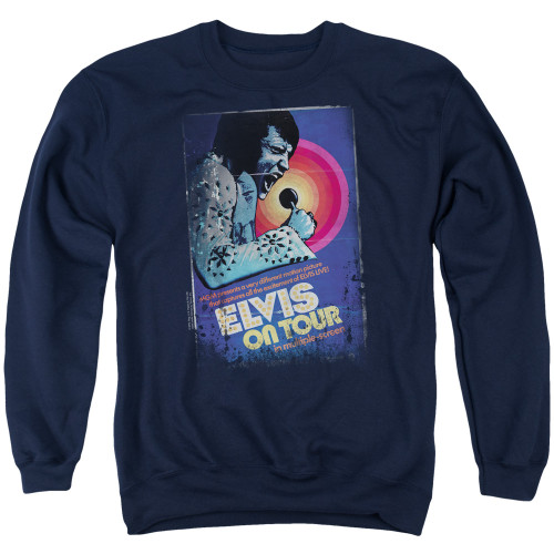 Image for Elvis Presley Crewneck - On Tour Poster