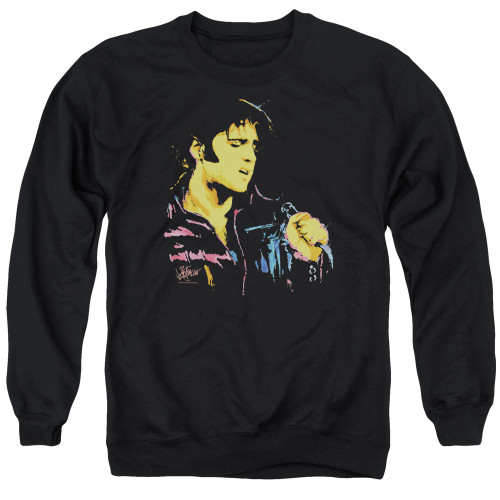 Image for Elvis Presley Crewneck - Neon Elvis