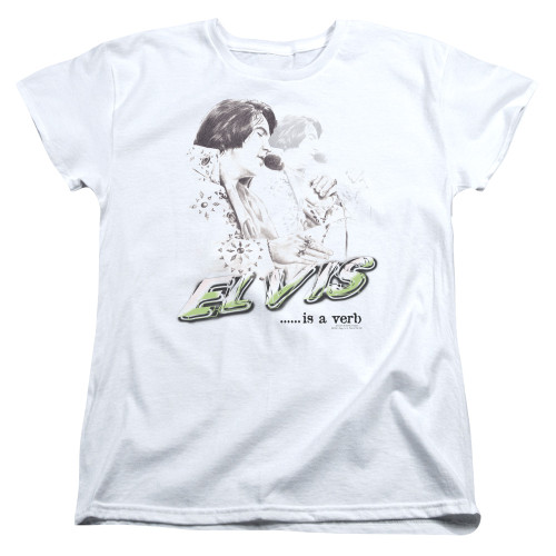 Image for Elvis Presley Woman's T-Shirt - Elvis is A Verb