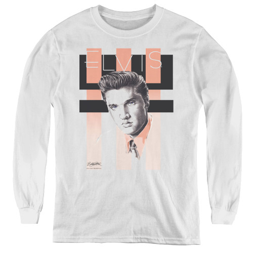 Image for Elvis Presley Youth Long Sleeve T-Shirt - Retro