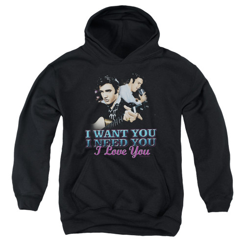 Image for Elvis Presley Youth Hoodie - I Want You