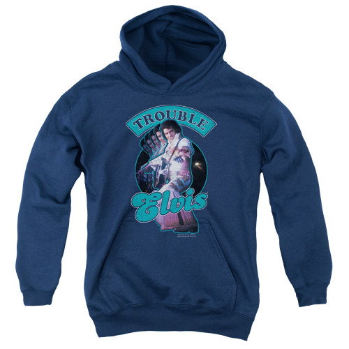 Image for Elvis Presley Youth Hoodie - Total Trouble